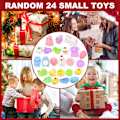 Miniatyrbillede 2 af 4: Adventskalender 2023, 24 Mochi Squishies Legetøj, Julekalender, 24 Dages Overraskelseskalendere