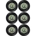 (6 st - B) Mini digital LCD-termometer hygrometer temperatur luftfuktighet -50-70℃ 10%-99% RH Bärbar termometer termohygrometerindikator