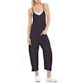 Miniatyrbilde 1 av 3: Dameklær Sommer Casual Løse Lange Overaller Jumpsuits Romper Løs Jumpsuit med Lommer Svart M