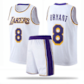 Pikkukuva 1 / 2: Uusi No. 8 Kobe Bryant koripallopaita -setti Lakers-asu lapsille ja aikuisille white no. 8 4xl