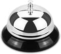 Klocka, Serviceklocka för Porter Kök Restaurang Bar Klassisk Concierge Hotell (8,5 cm Diameter) (Silver) (2-pack)