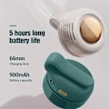 Pikkukuva 2 / 3: Kannettava Klipsikiinnitteinen Tuuletin USB Ladattava Mini Klipsituuletin Niska Vyötärö Tuuletin Säädettävä Ilmastointituuletin