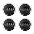 Miniatyrbillede 1 af 2: Audi centerkapsel 60 mm 4-pak Sort med kromkant Sort med kromkant_Paris Sort med kromkant
