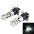st H3 10W 30 SMD-4014 LED Bil Dimljus, DC 12V Vitt Ljus White Light