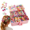 618 dele hårtilbehør gavesæt til børn piger, mode hårstyling sæt med søde klips, spænder, kvaster, scrunchies til fødselsdag, ferie,