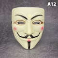 Miniatyrbilde 1 av 7: Vendetta Hacker Mask Anonym julefestgave til voksen K A12 one size