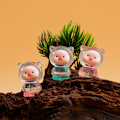 Miniatyrbild 3 av 8: 2 st tecknade 3D lysande transparenta färginsats fickgris DI One Size