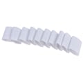 Miniatyrbillede 1 af 5: 10 STK Finger Sleeve Sports Basketball Support Wrap Elastic Prot White Onesize