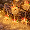 Miniatyrbilde 6 av 8: 1,5m 10 LED Julelysstreng Snømann Julenissen Juletre A2