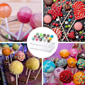 Pikkukuva 2 / 5: 4 kpl Cake Lollipop -telineen näyttöteline, 15 reikää, kirkas akryyli H Clear onesize