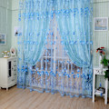 Miniatyrbillede 2 af 8: Valancer Tulip Floral Tulle Voile Dør Vindue Gardin Drape Pan Yellow One Size