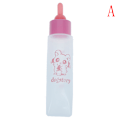 Miniatyrbillede 1 af 5: Mælkeflaske til kæledyr 30ml Silikone Nipple Smådyrsfodring Hamst Pink short pacifier