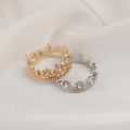 Pikkukuva 3 / 5: 1:12 Dollhouse Mini Metal Crown Princess Headwear Mod Gold