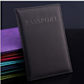 Pikkukuva 1 / 5: Naiset Miesten passipidike Keinonahkainen matkapassin cover Ca Black one size
