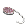 Pikkukuva 5 / 5: Taittuva laukku käsilaukku koukku kukkaro kukka-muotoinen metallilaukku tabl Rose red 1pcs