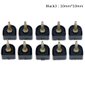 Miniatyrbillede 1 af 5: 10 stk. Højhælede sko reparationsspidser Taps Pins Dyvellifte Replacem Black 10mm*10mm