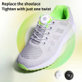Miniatyrbilde 8 av 8: 1Par Sneaker ShoeLisser Elastisk No Tie Skolisser Stretching Lo C C