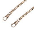 Miniatyrbillede 3 af 5: DIY lang 120 cm metaludskiftningshåndtagskæde Crossbody Shoulde Black 120*4MM