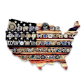 Miniatyrbillede 2 af 8: Træ Amerika US Flag Challenge Coin Display U.S. Militære Mønter A1