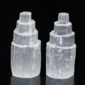 Miniatyrbild 3 av 8: Naturlig Selenit Lampa Vita Ädelstenar Ice Berg Carved Lamp Crys White Onesize