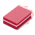 Miniatyrbilde 6 av 8: 50 stk svamp neglefil sliping buffer polish neglefil manikyr Pink one size