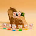 Miniatyrbillede 4 af 8: 2 stk. Cartoon 3D Lysende Transparent Farve Indsæt Lomme Gris DI One Size