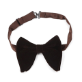 Miniatyrbilde 8 av 8: Velvet Big Bowties For Dame Herre Brudgom Bryllup Sløyfe Cravat Rose red one size