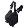 Miniatyrbillede 2 af 5: Mand Vandtæt Personlig Skulderlomme Brysttaske Cross body sl Black one size
