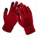 Miniatyrbillede 1 af 5: Kvinder Vinter Touch Handsker Varm Stretch Strik vanter Full Finge Red one size
