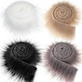 Miniatyrbild 2 av 5: 9x150 cm Faux Band Tejper Gör-det-själv-kläder Sy Fluffy Trimming S Black 9cm*150cm