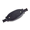 Miniatyrbilde 4 av 5: Vanntett in-line-bryter ledningsbryter IP65 rund ledningskontakt D Black