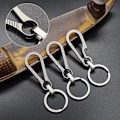 Miniatyrbillede 3 af 5: Titanium Spænder Udendørs Værktøj Titanium Legering nøglering Tiranium Silver 80cm