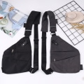 Miniatyrbild 5 av 5: Man Vattentät Personlig axelficka Bröstväska Cross body sl Gray one size
