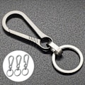Miniatyrbillede 5 af 5: Titanium Spænder Udendørs Værktøj Titanium Legering nøglering Tiranium Silver 80cm