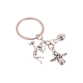 Miniatyrbillede 7 af 8: Kreativ DIY nøglering volleyballspiller legering nøglering charms A onesize