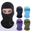 Miniatyrbillede 3 af 8: Sommeråndbar Cykelhue Anti-UV Balaclava Mænd Fuldt Ansigt M Khaki