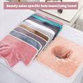 Pikkukuva 2 / 8: 35*35cm Beauty SPA Hierontapöytä Lankkukasvopyyhe reiällä Dark gray one size