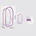 Miniatyrbilde 1 av 8: 1 stk Transparent PVC Beskyttende Veske Nøkkelring Bag Oppbevaringsveske A7