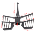 Miniatyrbild 3 av 5: Butterfly Omrörningsstav Skrapstång för Thermomix TM31 TM5 TM6 J Black One Size