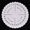 Miniatyrbillede 1 af 5: Rund Firkantet Håndlavet Beading Cord Disk fletteplade DIY Brai White Round