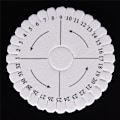 Pikkukuva 1 / 5: Pyöreä neliönmuotoinen käsintehty helminauhalevyn punontalevy DIY Brai White Round