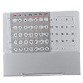 Miniatyrbilde 1 av 5: 1 Stk Metallfabrikasjon 100 Års evigvarende kalender Kontorsup Silver one size