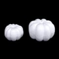 Miniatyrbillede 6 af 8: Skum Græskar Hvid Blank Halloween Jul Simulering Græskar 13cm