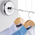 Miniatyrbilde 2 av 5: Klær Tørkestativ Tau Hjem Oppbevaring Rustfritt stål Retractab Silver one size