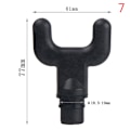 Miniatyrbillede 1 af 5: Universal Fascia Massagehoved Body Relaxation Massager Erstat 7
