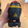 Miniatyrbillede 7 af 7: Ny Mini Nuke Bomb Opbevaringsboks Retro Figur Desktop Decor til Blue one size