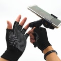 Miniatyrbillede 5 af 7: Halvfinger Åndbar Ridning Cykling MTB Vandring Fitness Knitte Black 1pair