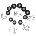 Pikkukuva 5 / 5: OD 54mm matkalaukku matkalaukun vaihtopyörät korjaussarja akselit de Black 54MM
