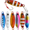 Miniatyrbilde 6 av 8: Metall Jig Spoon Lure Artificial Bait Shore Slow Jigging Bass Fi multicolored 40g
