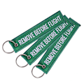 Miniatyrbild 5 av 5: Remove Before Flight Nyckelring Polyester Broderi Mes Red 13*3CM